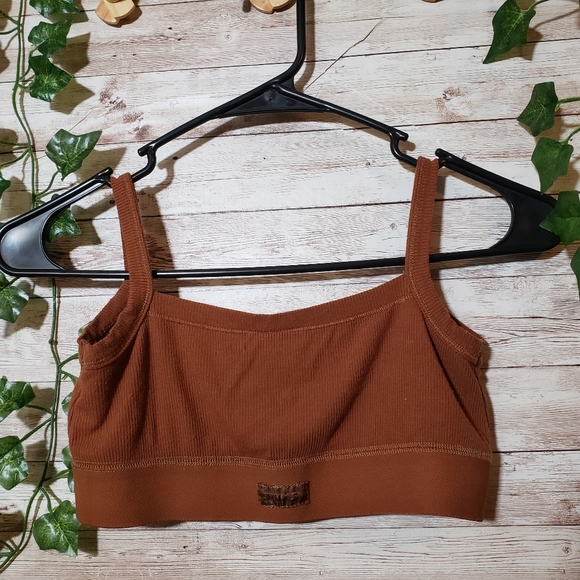 SKIMS Copper Soft Lounge Bralette Intimates Bra Brown Kim Kardashian - Picture 2 of 12